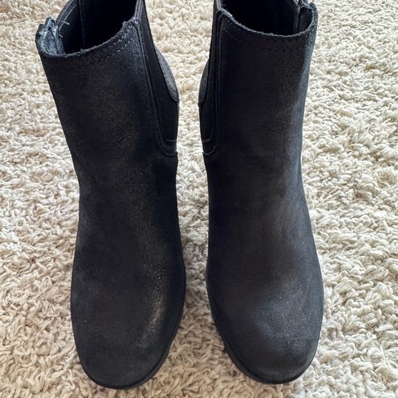 Sorel Black Leather Ankle Boots - Picture 3 of 9